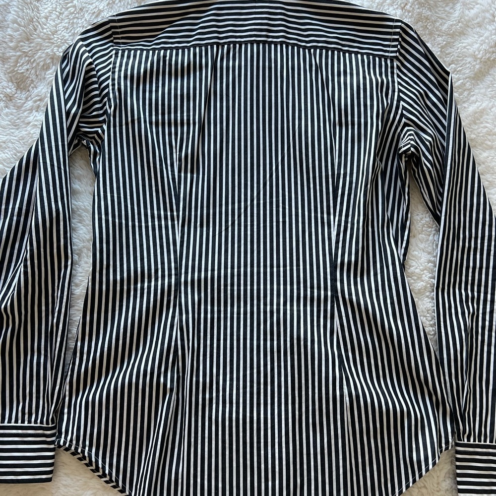 Ralph Lauren Black and White Striped Women’s Shirt - Picture 6 of 6
